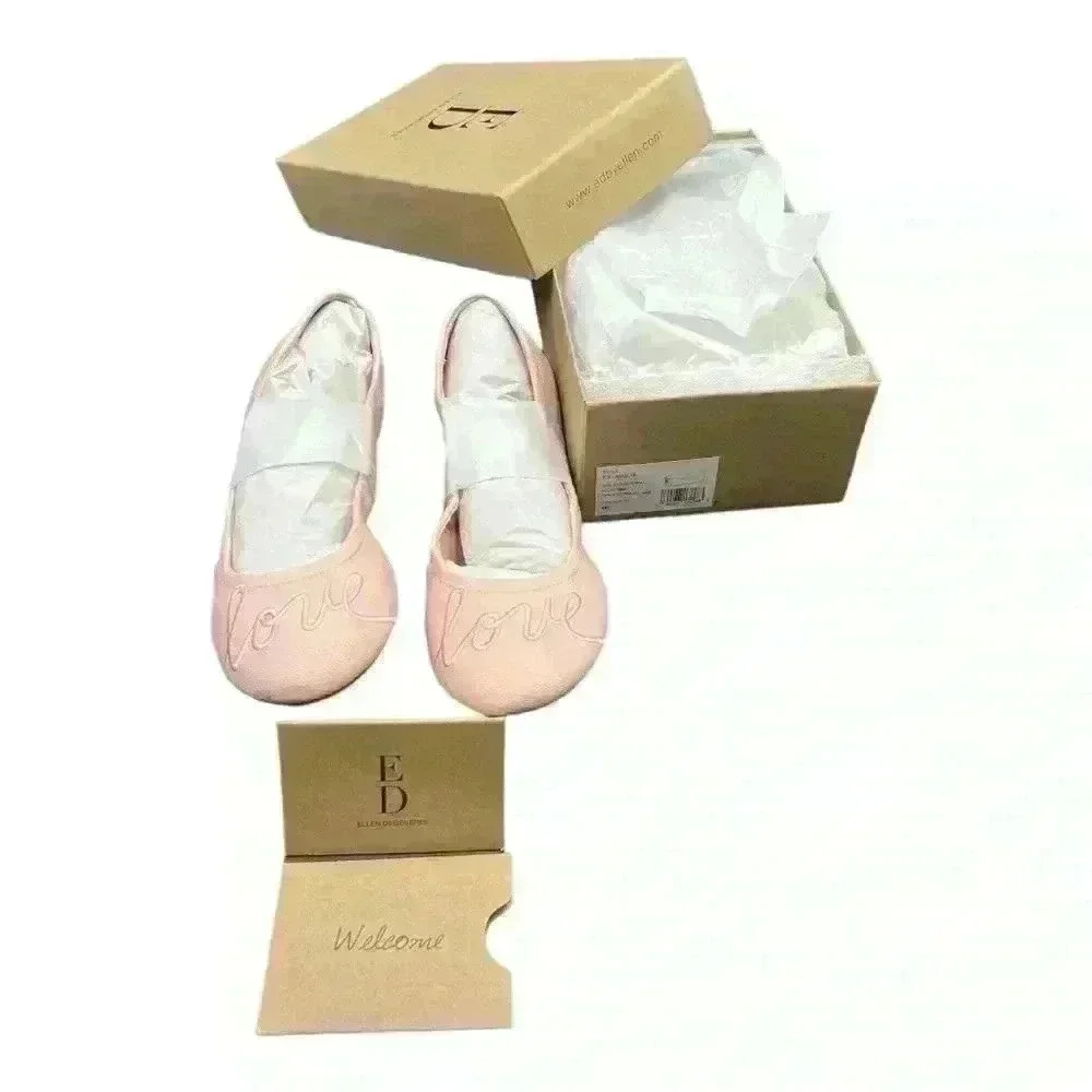 🆕Peony Pink Ballet Flats by Ellen, size 13M. NWT